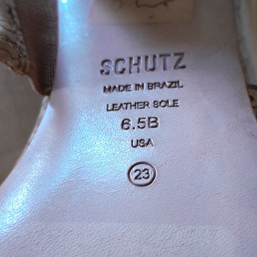 SCHULTZ VICTORIE CORK Block Heels Size 6.5 - Picture 16 of 16